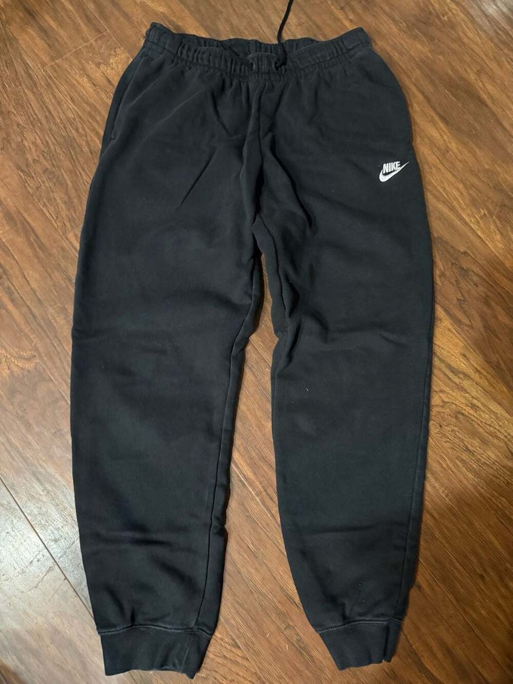Nike Club Fleece Joggers Size M Black Sweatpants